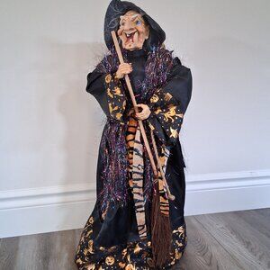 Vintage Halloween Witch 24" Tall